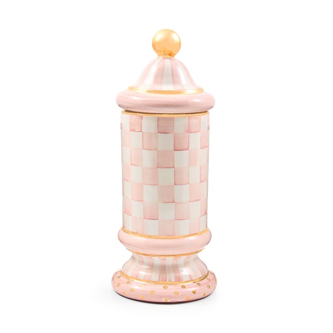 Rosy Check Ceramic Column Canister image number 0