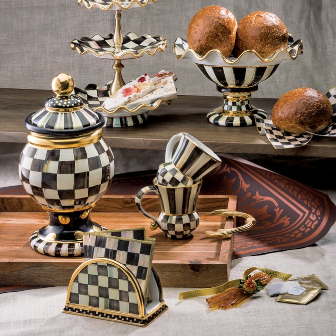 Courtly Check Ceramic Globe Canister image number 8