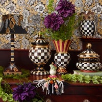 Courtly Check Ceramic Globe Canister