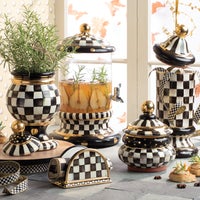 Courtly Check Ceramic Groovy Canister