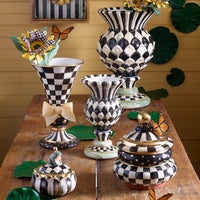 Courtly Check Ceramic Groovy Canister