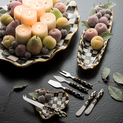 Courtly Check Ceramic Large Serving Platter
