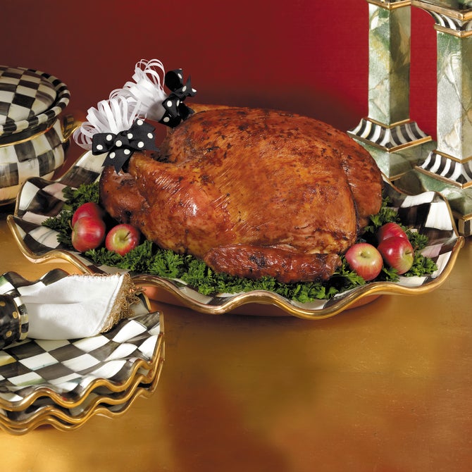Courtly Check Ceramic Large Serving Platter image number 2