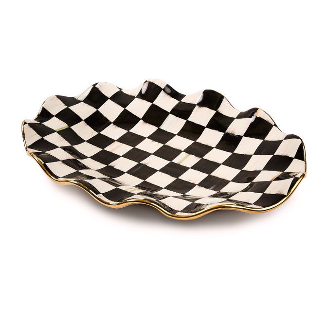 Courtly Check Ceramic Large Serving Platter image number 0