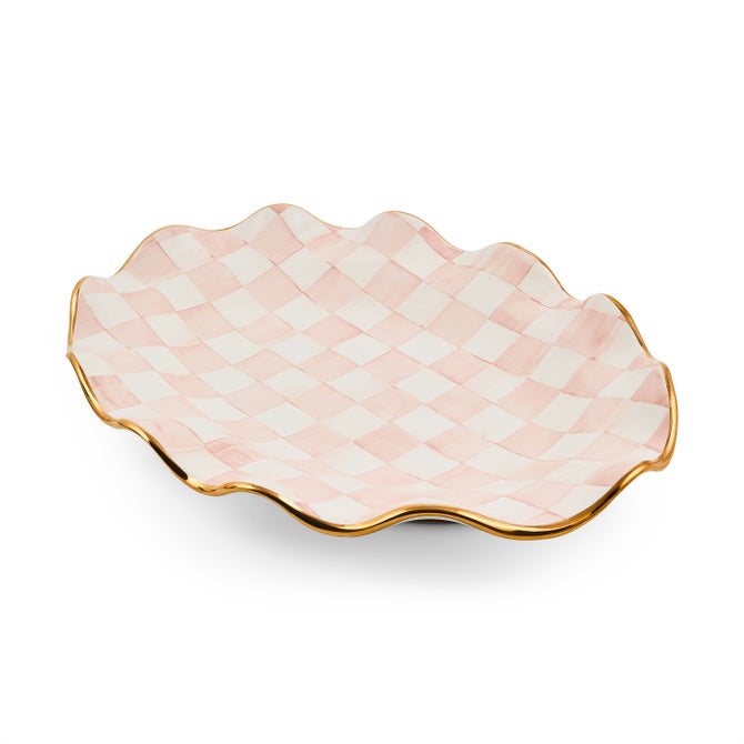 Rosy Check Ceramic Large Serving Platter image number 0
