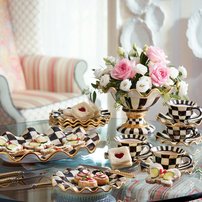 Courtly Check Ceramic Serving Platter image number 5