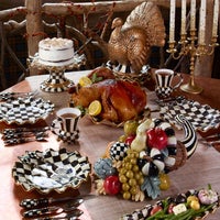 Courtly Check Ceramic Serving Platter
