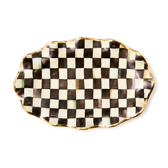 Courtly Check Ceramic Serving Platter image number 3