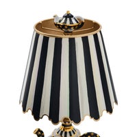 Courtly Check Ceramic Teapot Table Lamp
