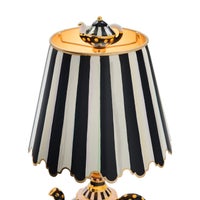 Courtly Check Ceramic Teapot Table Lamp