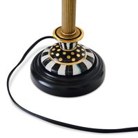 Black Tie Courtly Candlestick Table Lamp