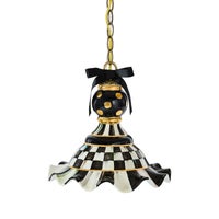 Courtly Check Medium Ceramic Pendant Lamp