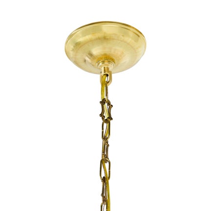 Sterling Check Flared Ceramic Pendant Lamp