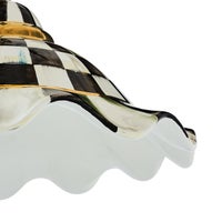 Courtly Check Ceramic Fluted Hanging Lamp