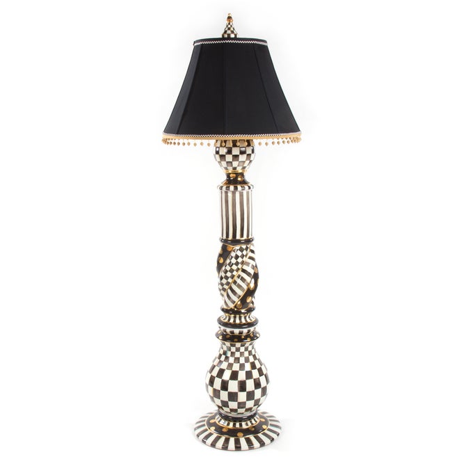 Courtly Check Ceramic Floor Lamp image number 0