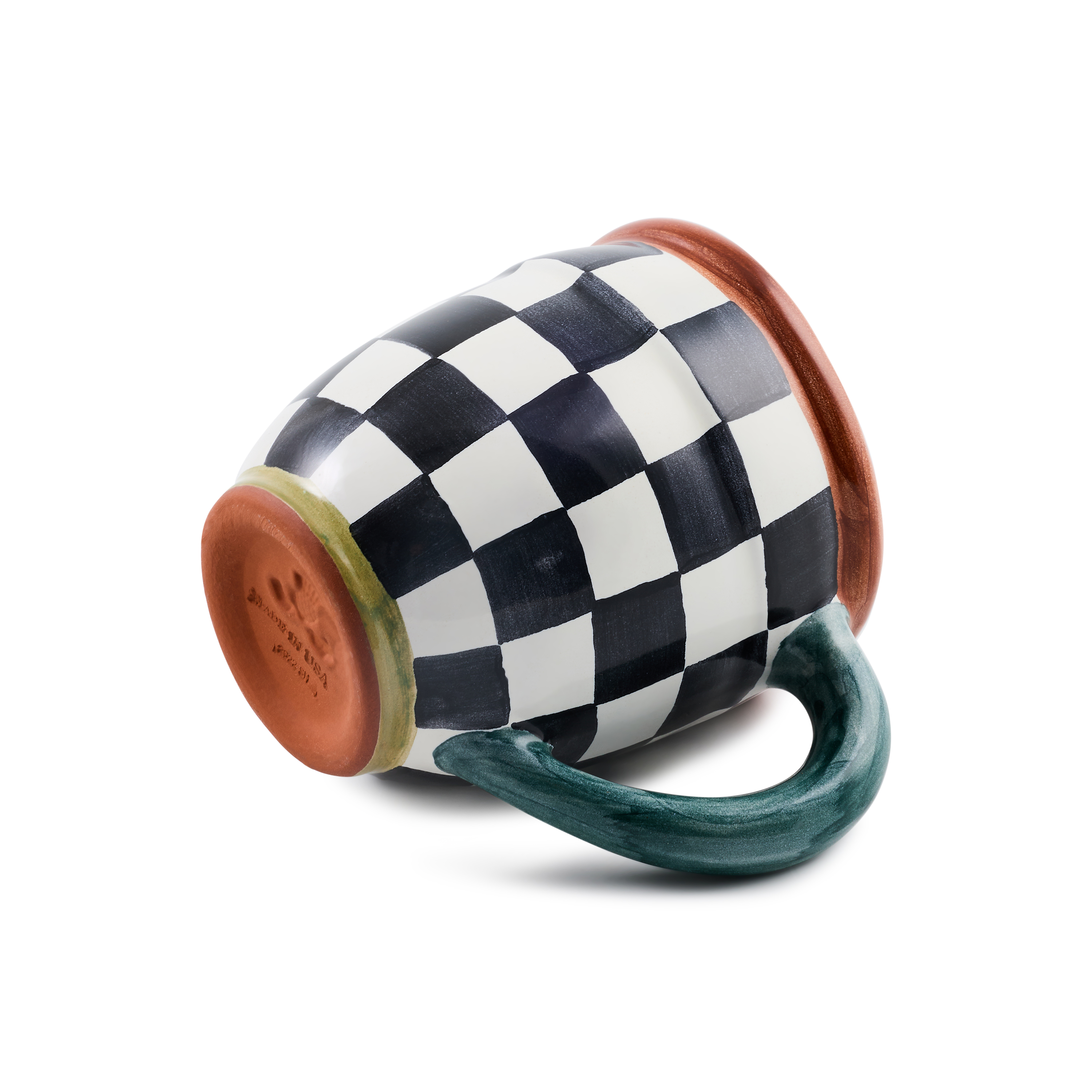 MacKenzie-Childs  Check クマ　お皿 MacKenzie-Childs | Check Mate Mug Black