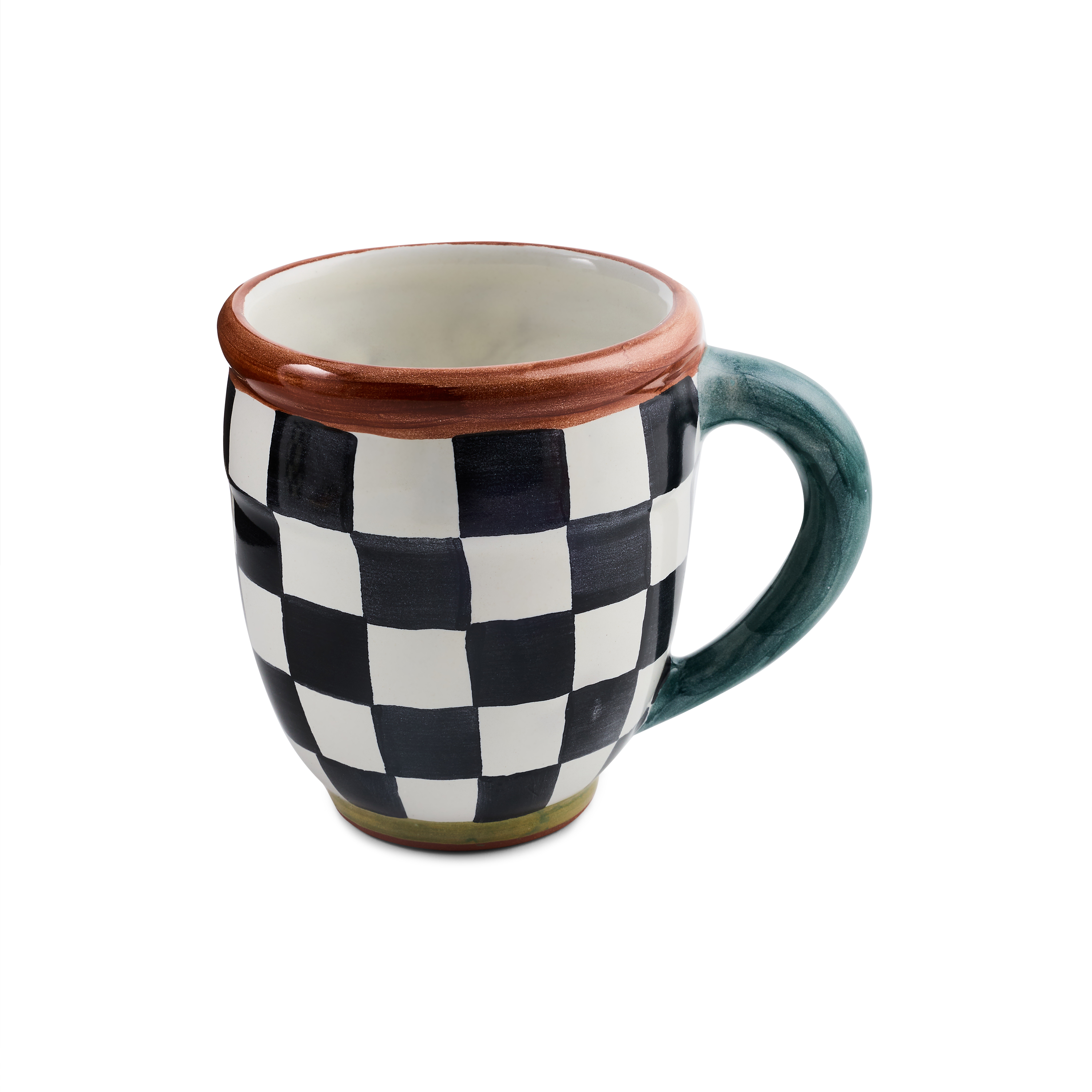 MacKenzie-Childs | Check Mate Mug Black