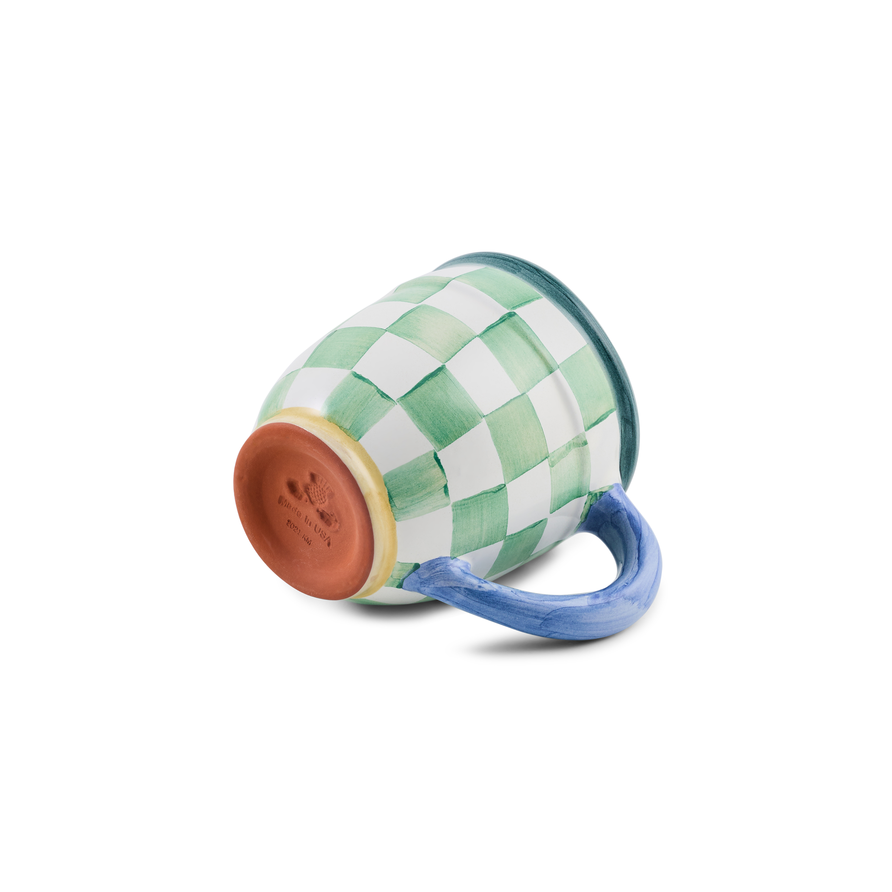 MacKenzie-Childs | Check Mate Mug Green