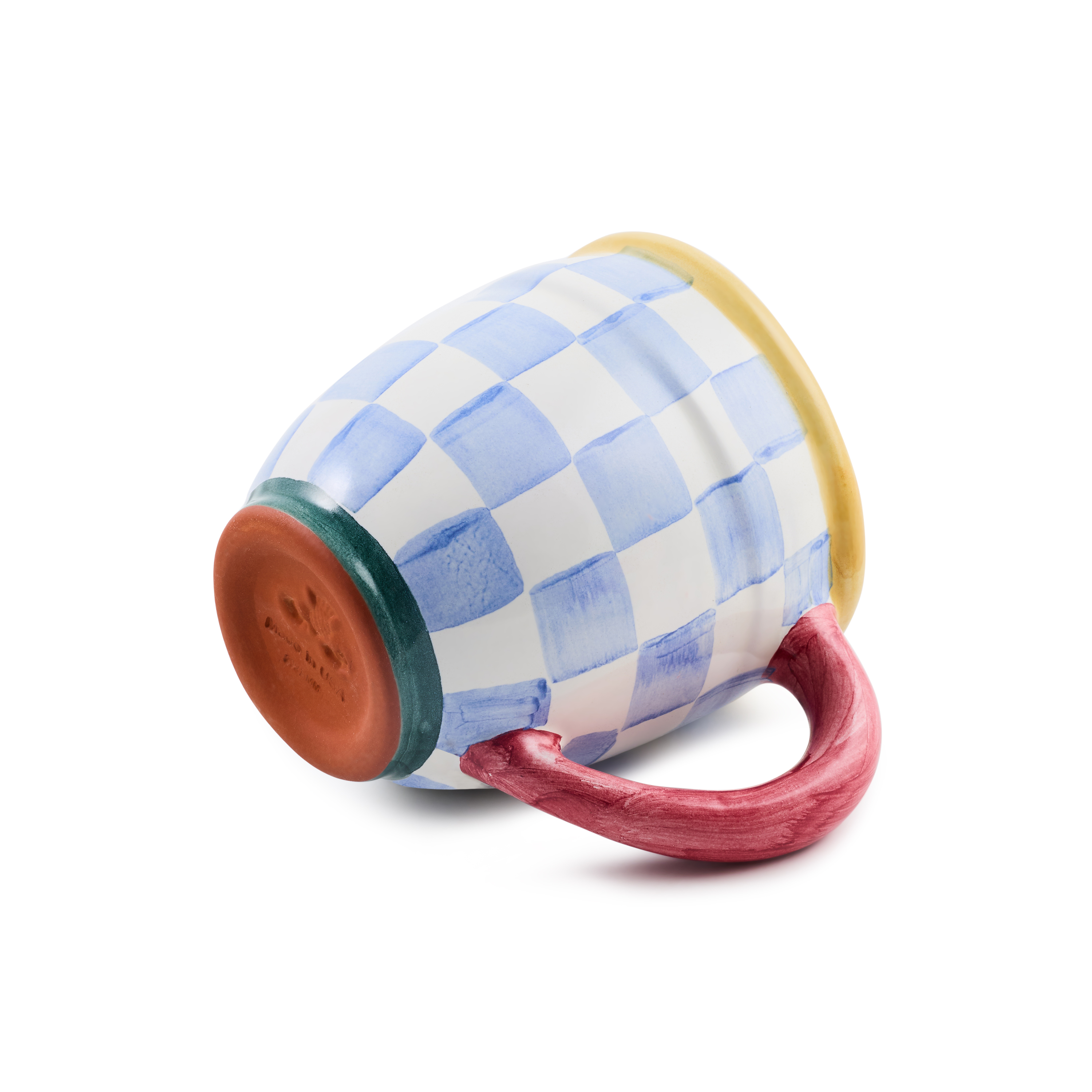 MacKenzie-Childs | Check Mate Mug Blue