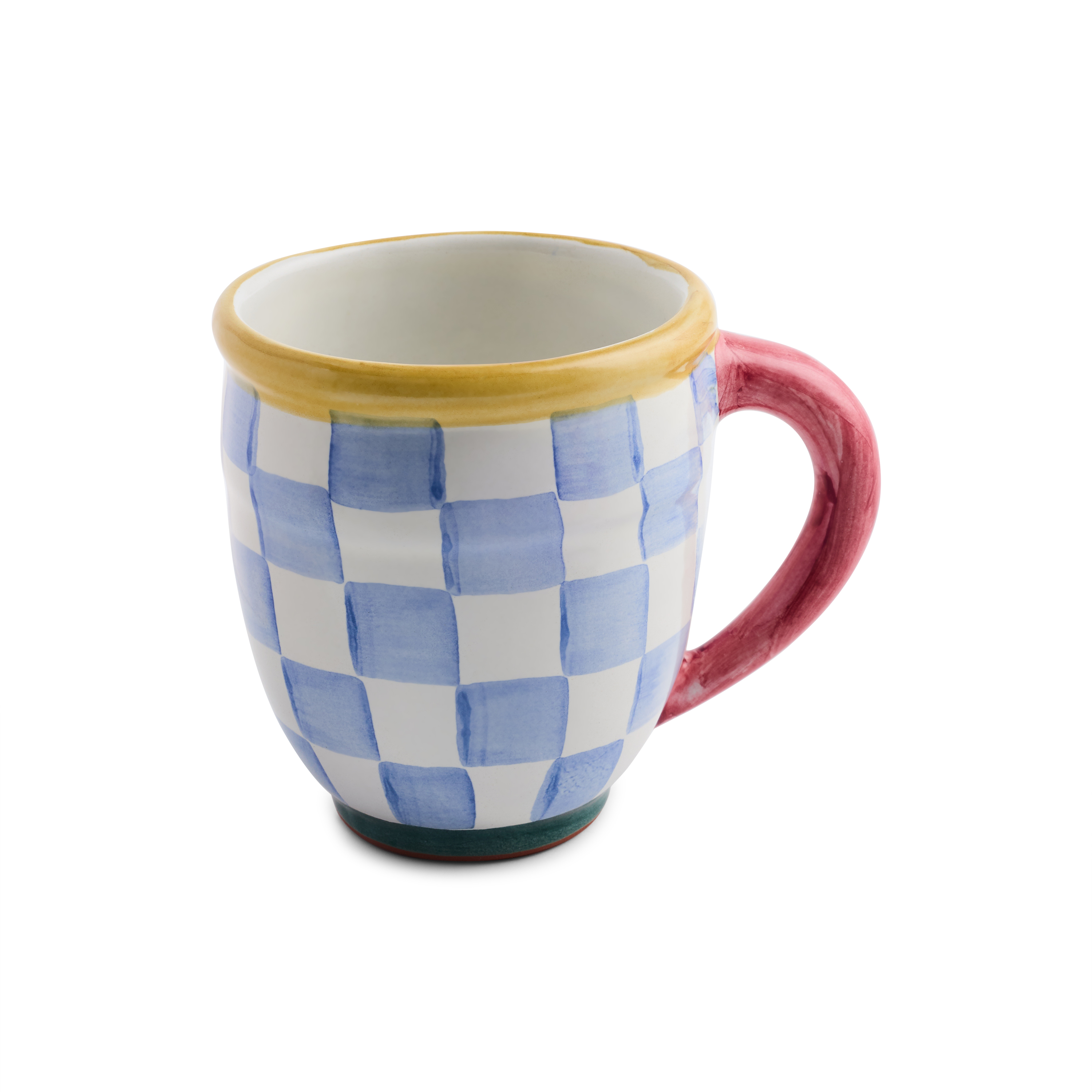 MacKenzie-Childs | Check Mate Mug Blue