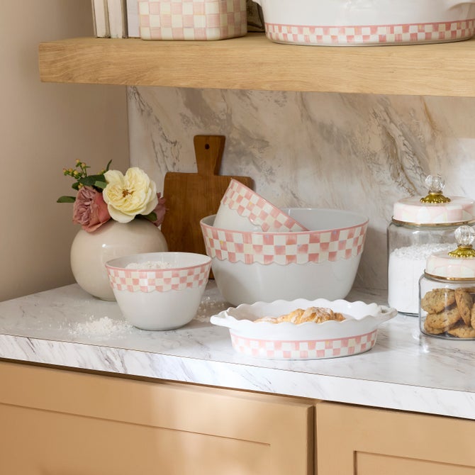 Rosy Check Everyday Mixing Bowls, Set of 3 image number 1