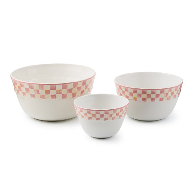 Rosy Check Everyday Mixing Bowls, Set of 3 image number 0