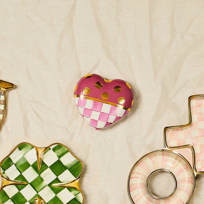 Pink Dotty Heart Ceramic Decor image number 5