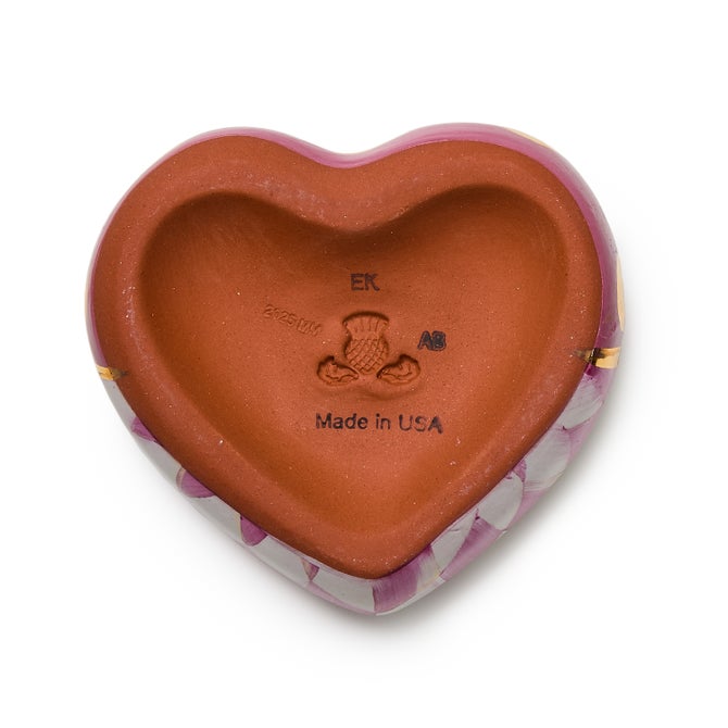 Pink Dotty Heart Ceramic Decor image number 3