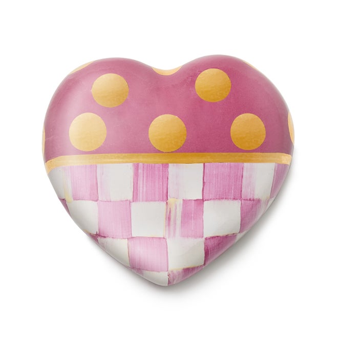 Pink Dotty Heart Ceramic Decor image number 0