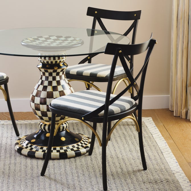 Courtly Check Ceramic Pedestal Table Base image number 6