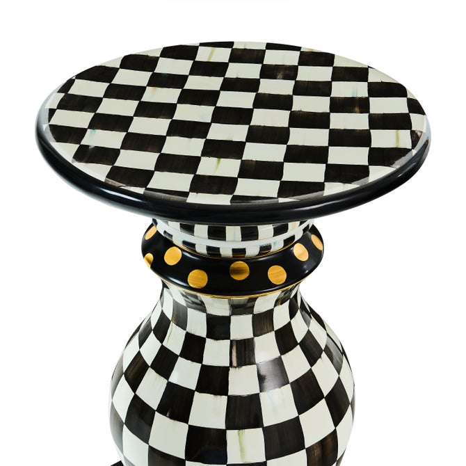 Courtly Check Ceramic Pedestal Table Base image number 2