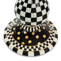 Courtly Check Ceramic Pedestal Table Base