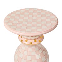 Rosy Check Ceramic Pedestal Table Base