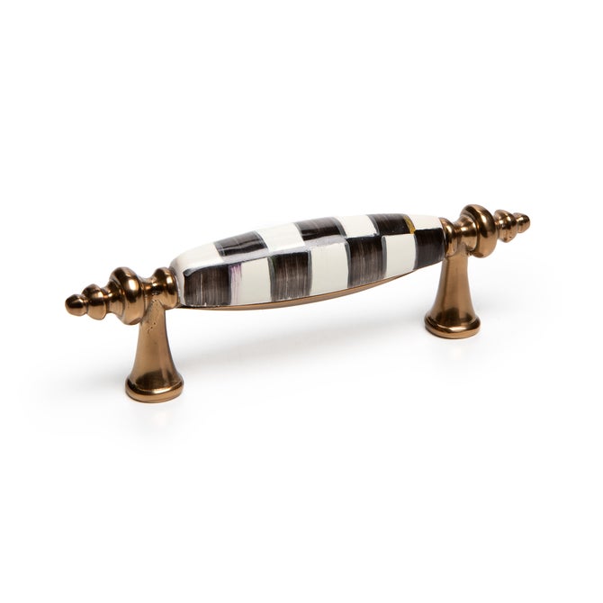 Courtly Check Brass Drawer Pull image number 1