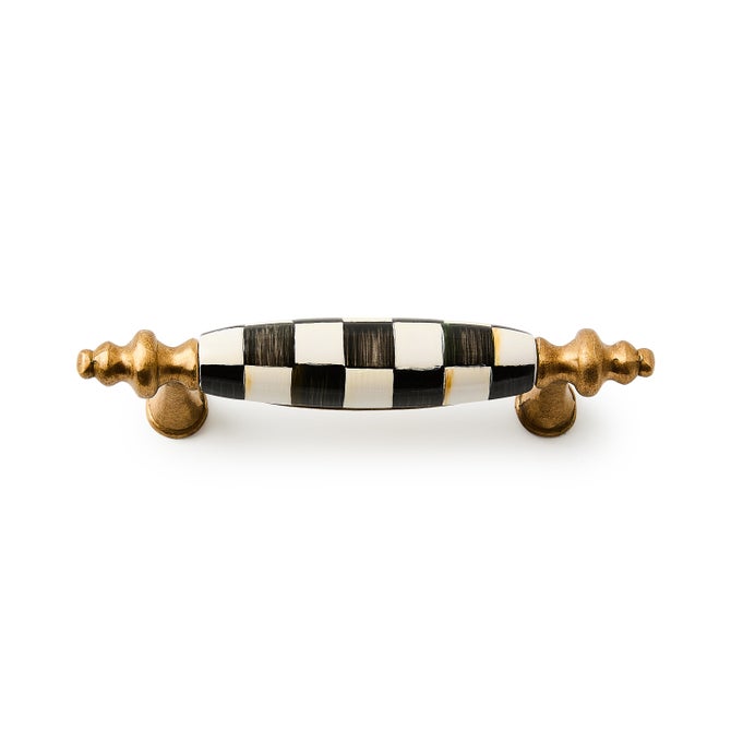 Courtly Check Brass Drawer Pull image number 0