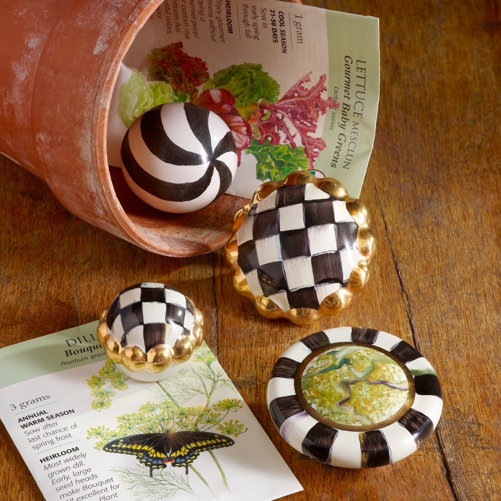 MacKenzie-Childs | Courtly Check Round Knob