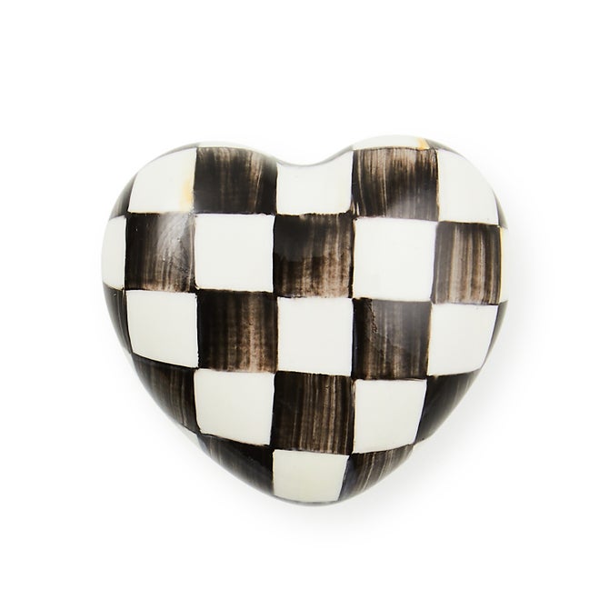 Courtly Check Heart Knob image number 0