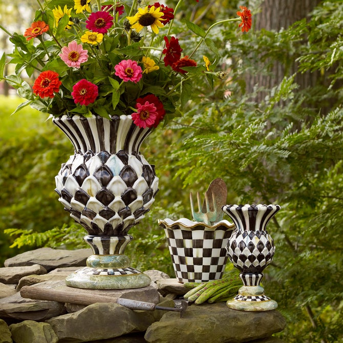 MacKenzie-Childs | Cheltenham Ceramic Thistle Urn