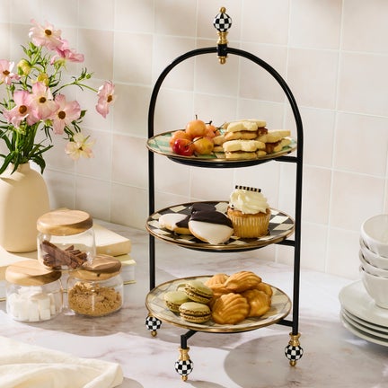 Check Small Plate Stand
