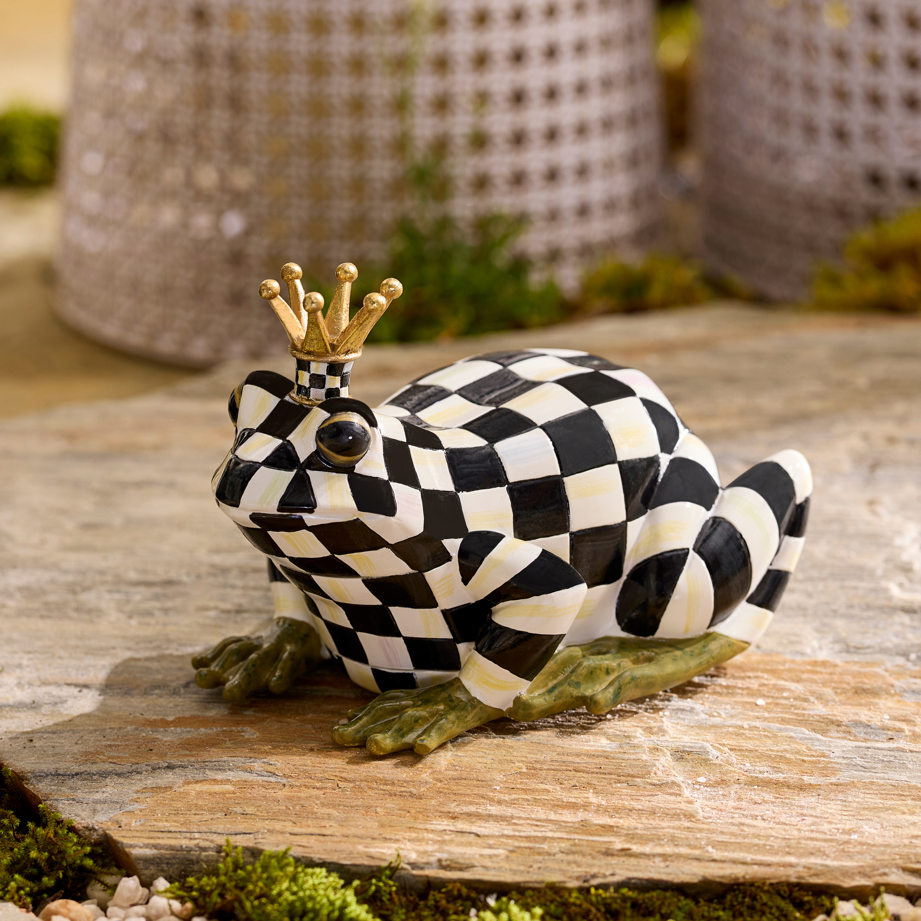 MacKenzie-Childs | Courtly Check Frog Hide-A-Key