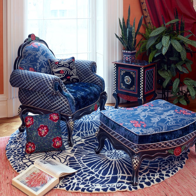 Bluetopia Ottoman image number 1