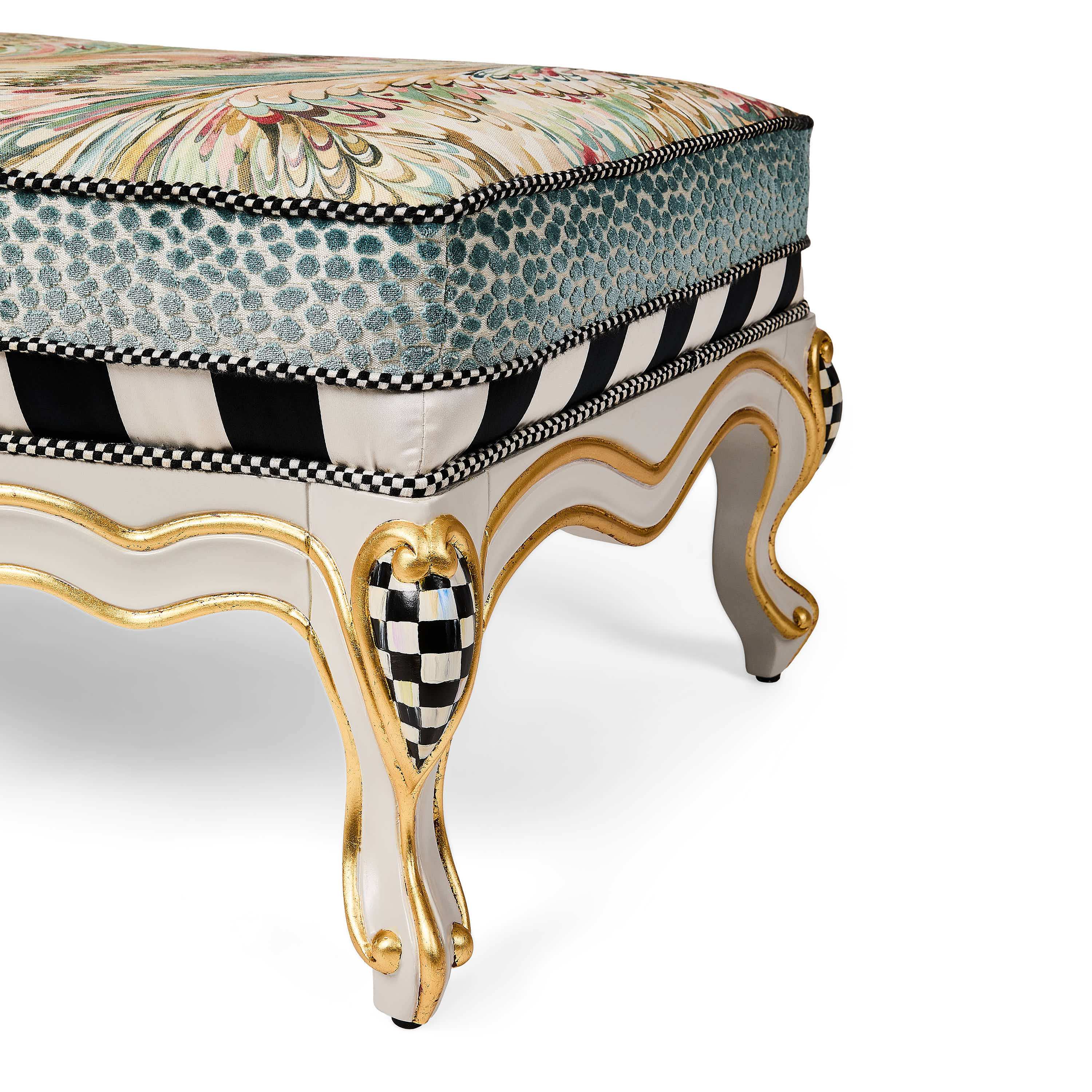 MacKenzie-Childs | Storybook Upholstered Ottoman