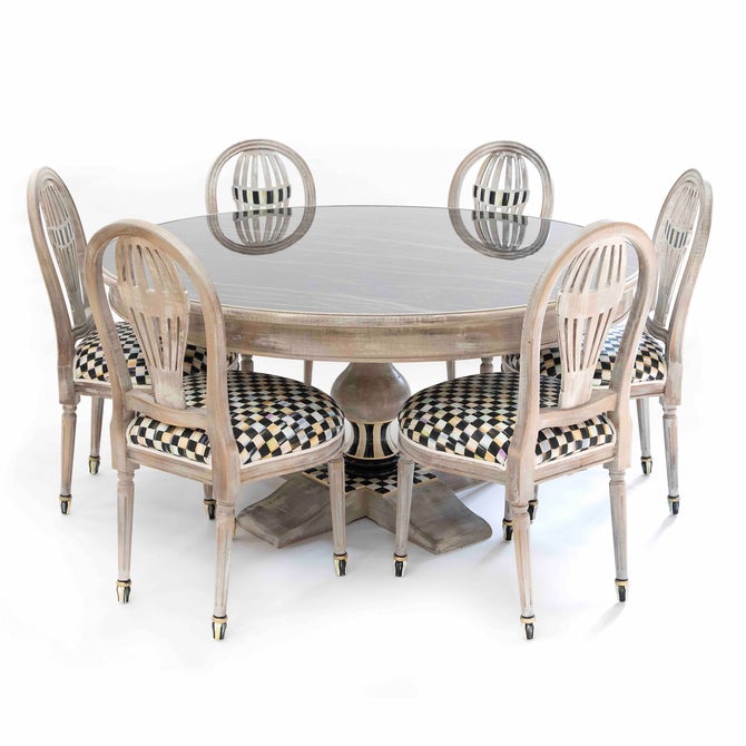 Tuscan Farm 62" Round Pedestal Table image number 4