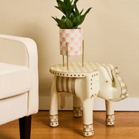 Mocha Elephant Accent Table