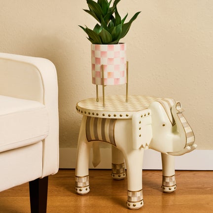 Mocha Elephant Accent Table