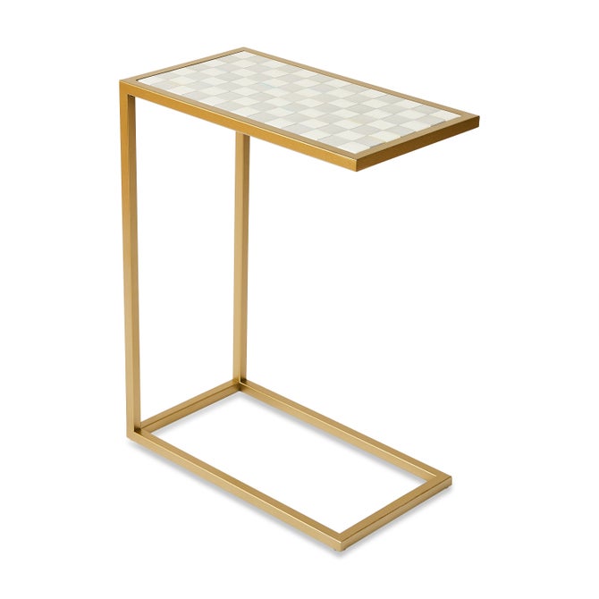 Sterling Check Enamel C-Table image number 0