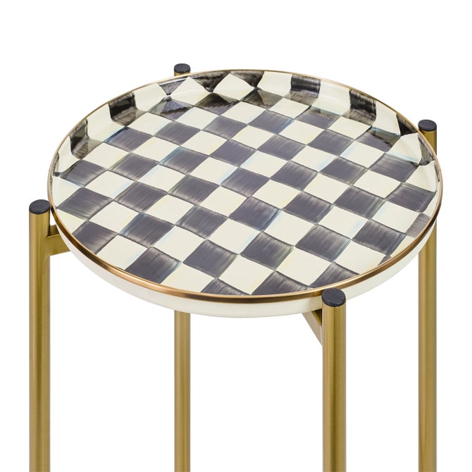 Courtly Check Enamel 2-Tier Cocktail Table image number 2
