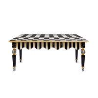 Courtly Check & Stripe Coffee Table