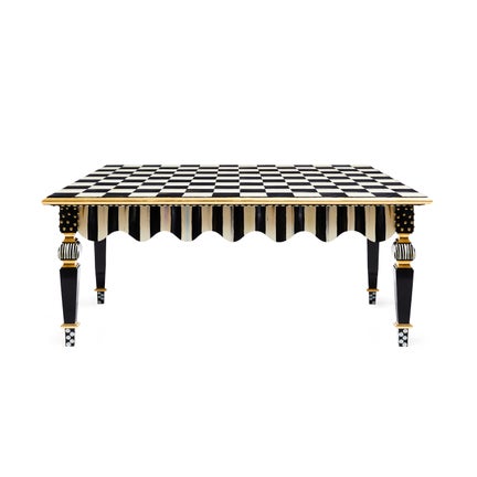 Courtly Check & Stripe Coffee Table