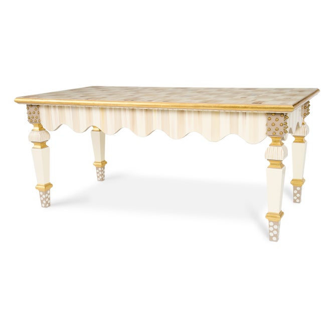 Mocha Check & Stripe Coffee Table image number 3